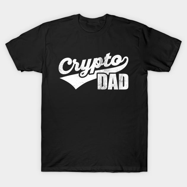 Crypto Dad Cool Vintage Athletic Father's Day T-Shirt by DetourShirts